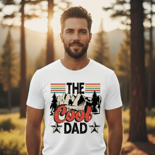 T-shirt Retro Le Papa Cool Aventure Montagne Vintage