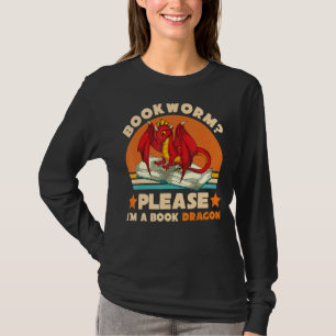 T-shirt Retro Lecture Bookworm S'Il Vous Plaît Je Suis Un 