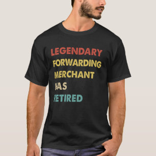T-shirt Retro Légendaire Transférer Le Marchand A Retraité