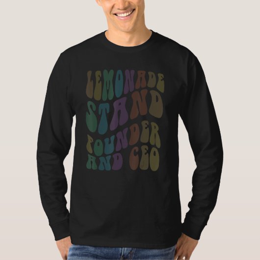 T-shirt Retro LEMONADE STAND FOUNDER AND CEO Boss in Train (Devant)