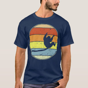 T-shirt Retro Lemur Vintage Lemur Silhouette Safari Zoo An