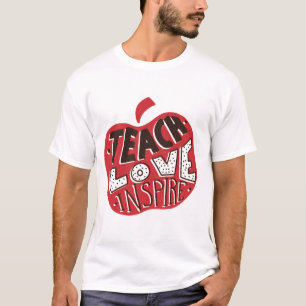T-shirt Retro Leopard Apprendre Amour Inspirer Art