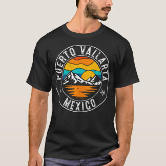 T-shirt Rétro Les années 70 80S Puerto Vallarta Mexique ré