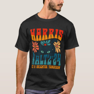 T-shirt Retro les années 70 Chat Lady Harris Wheimer 2024