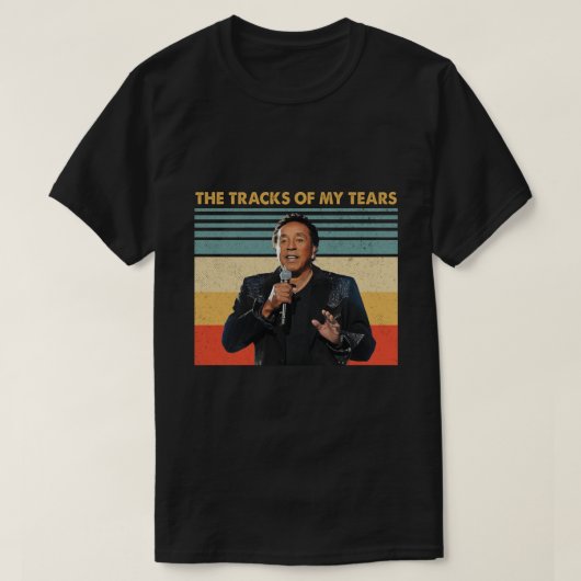 T-shirt Rétro les traces de mes larmes - Smokey Robinson (Design devant)
