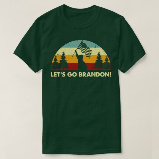 T-shirt Retro Lets Go Brandon (Design devant)