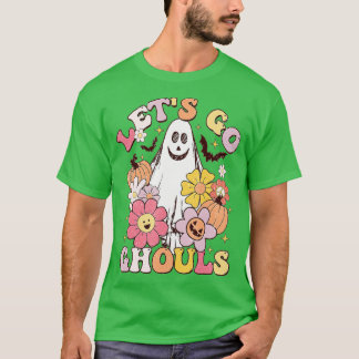 T-shirt Rétro Let's Go Ghouls Halloween Ghost Cost