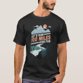 T-shirt Retro Lets Run For Fun Marathon Runner Summit Runn (Devant)