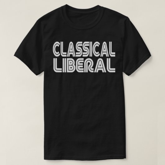 T-shirt Rétro libéral classique (Design devant)