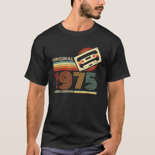 T-shirt Retro Limited Edition 1975 Bande de cassette 50e