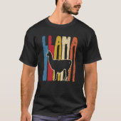 T-shirt Rétro Llama 1 (Devant)