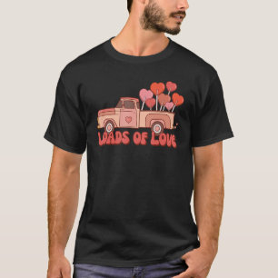 T-shirt Retro Loads Of Love Truck Heart Candy Happy Valent