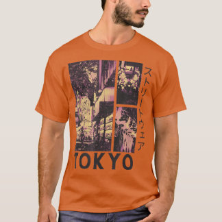 T-shirt Retro Lofi Tokyo Japanese Streetwear Aesthetic Gra
