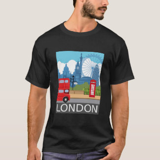 T-shirt Retro London skyline Landmarks