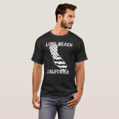 T-shirt Retro Long Beach California Apparel 1 (Devant entier)