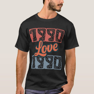 T-shirt Retro Love 1990 Édition originale Classe Perfect L