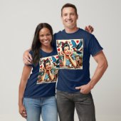 T-shirt Retro Love Birds  (Unisexe)