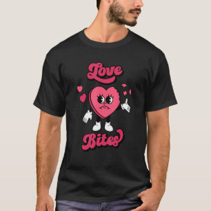 T-shirt Retro Love Bites Saint Valentin Candy Hippie Enten