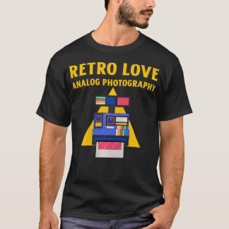 T-shirt Retro Love Photographie Analogique (Graphique d'Ap