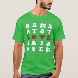 T-shirt rétro Love Scrabble