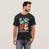 T-shirt Retro Love World Jour des terres 2023 Apprentissag (Devant entier)