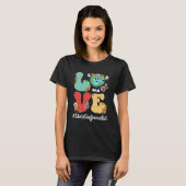 T-shirt Retro Love World Jour des terres 2023 Education Jo (Devant entier)