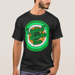 T-shirt Retro Luckies Enseignant Jour d'Appréciation Semai