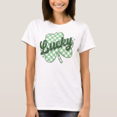 T-shirt Retro Lucky St Patrick's Day Shamrock (Devant)