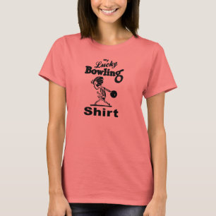T-shirt Rétro ma chemise chanceuse de bowling pour des