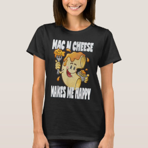 T-shirt Retro Mac Cheese Me Rend Heureux Macaroni Love