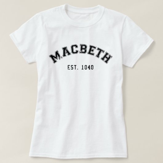 T-shirt Retro Macbeth (Design devant)