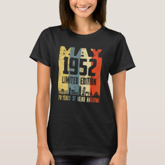 T-shirt Retro mai 1952 70e anniversaire