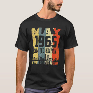 T-shirt Rétro mai 1965 57e anniversaire