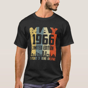 T-shirt Rétro mai 1966 Drôle 56e Anniversaire