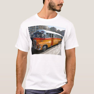 T-shirt Retro Malta bus