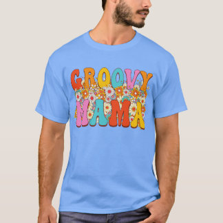 T-shirt Retro Mama Famille Anniversaire 60s les années 70