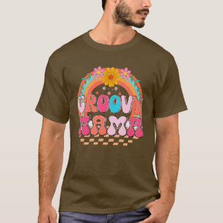 T-shirt Retro Mama Famille Anniversaire 60s les années 70 
