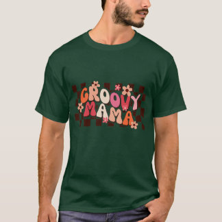 T-shirt Retro Mama Famille Anniversaire 60s les années 70
