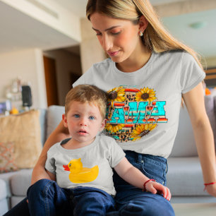 T-shirt Retro Mama Floral Graphic Décontracté