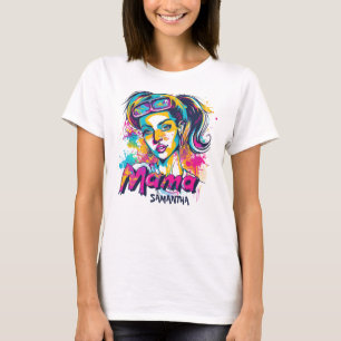 T-shirt Retro Mama Pop Art personnalisé (18)