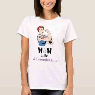 T-shirt Rétro Maman Vie et huiles essentielles