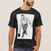 T-shirt Retro Man Bowling (Devant)