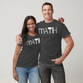T-shirt rétro MATH (Unisexe)