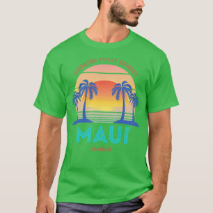 T-shirt Rétro Maui Beach Chercher chaque coucher de soleil