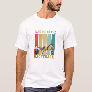 T-shirt Retro Me Prenez Pour Suivre Trotter Equitation Har