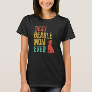 T-shirt Retro Meilleur Beagle Maman Ever Mama Chien Propri