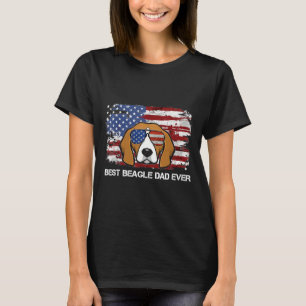 T-shirt Retro Meilleur Beagle Papa Jamais Vintage Chien Am
