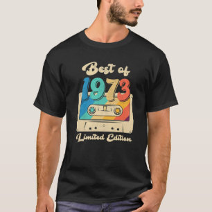T-shirt Retro Meilleur De 1973 Bande De Cassette 49E Anniv