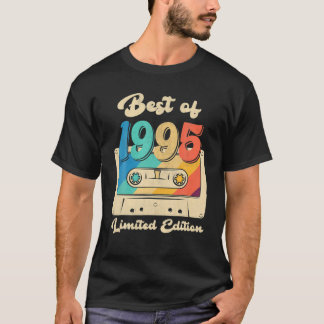 T-shirt Retro Meilleur De 1995 Bande De Cassette 27E Anniv