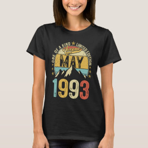 T-shirt Retro Mens 30e anniversaire 30 ans stupéfiant mai 